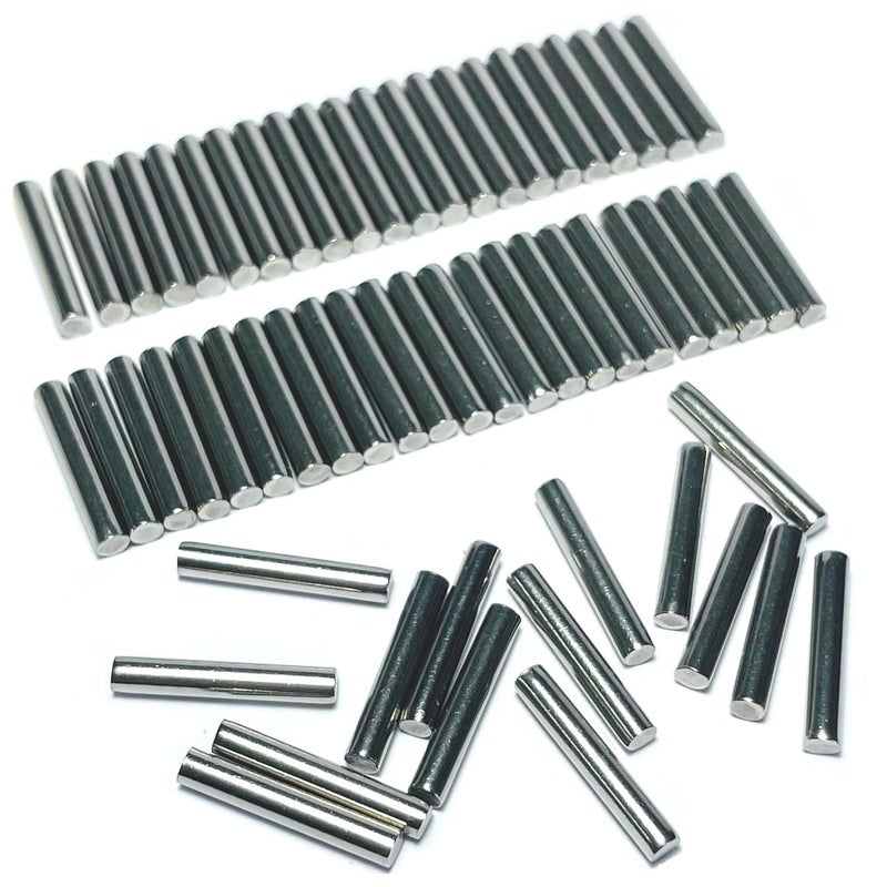 ZDingTech 60pcs 3mm x 18mm Dowel Pins,3mm Metal Dowel pins M3 3mm Shelf Pegs,Support Shelves,3mm x 18mm Metal Rod.304 Stainless Steel Wood Bunk Bed pegs - Image 1